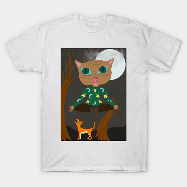 Magic Moggie T-Shirt by Beni-Shoga-Ink